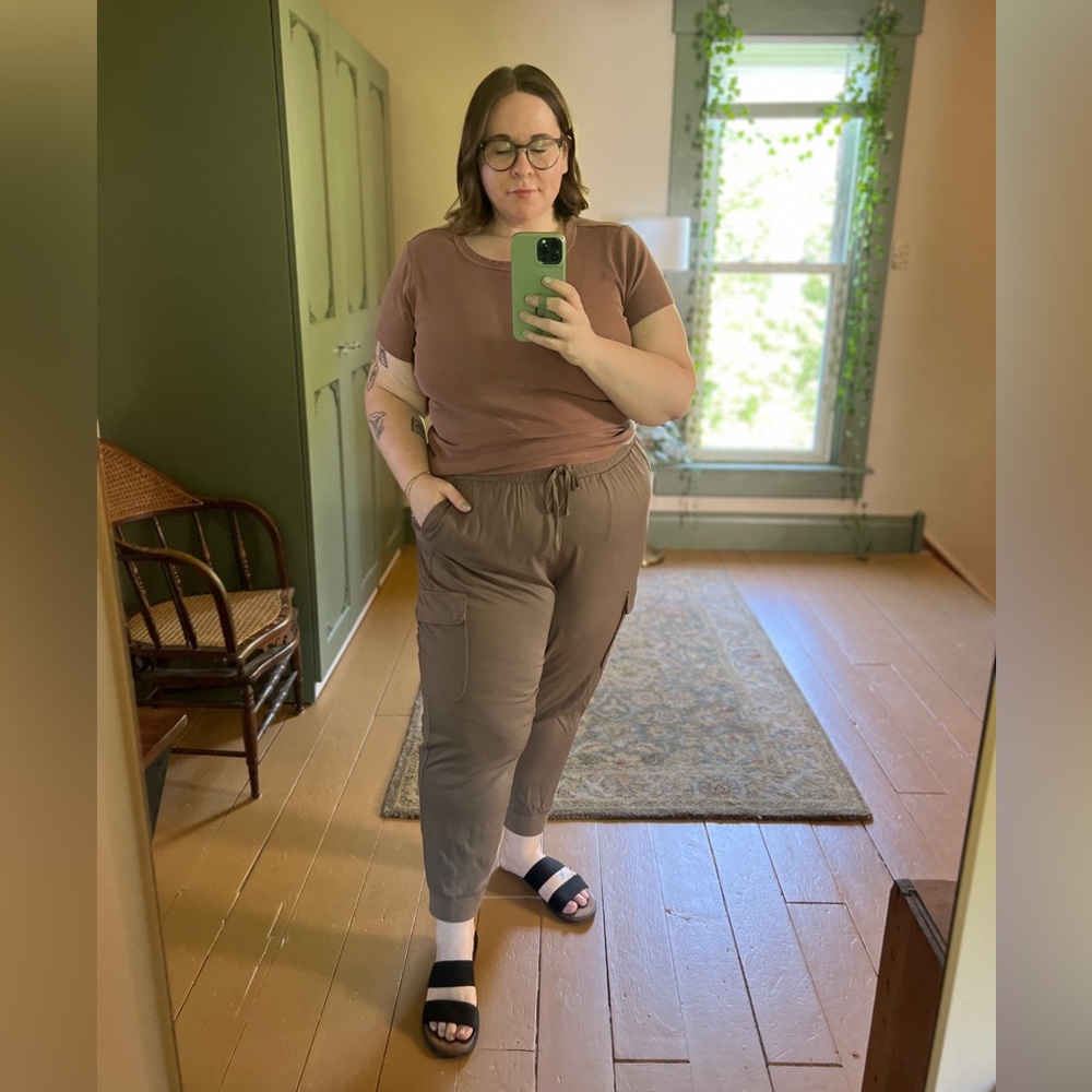 3X Torrid Cargo Joggers in Olive Green